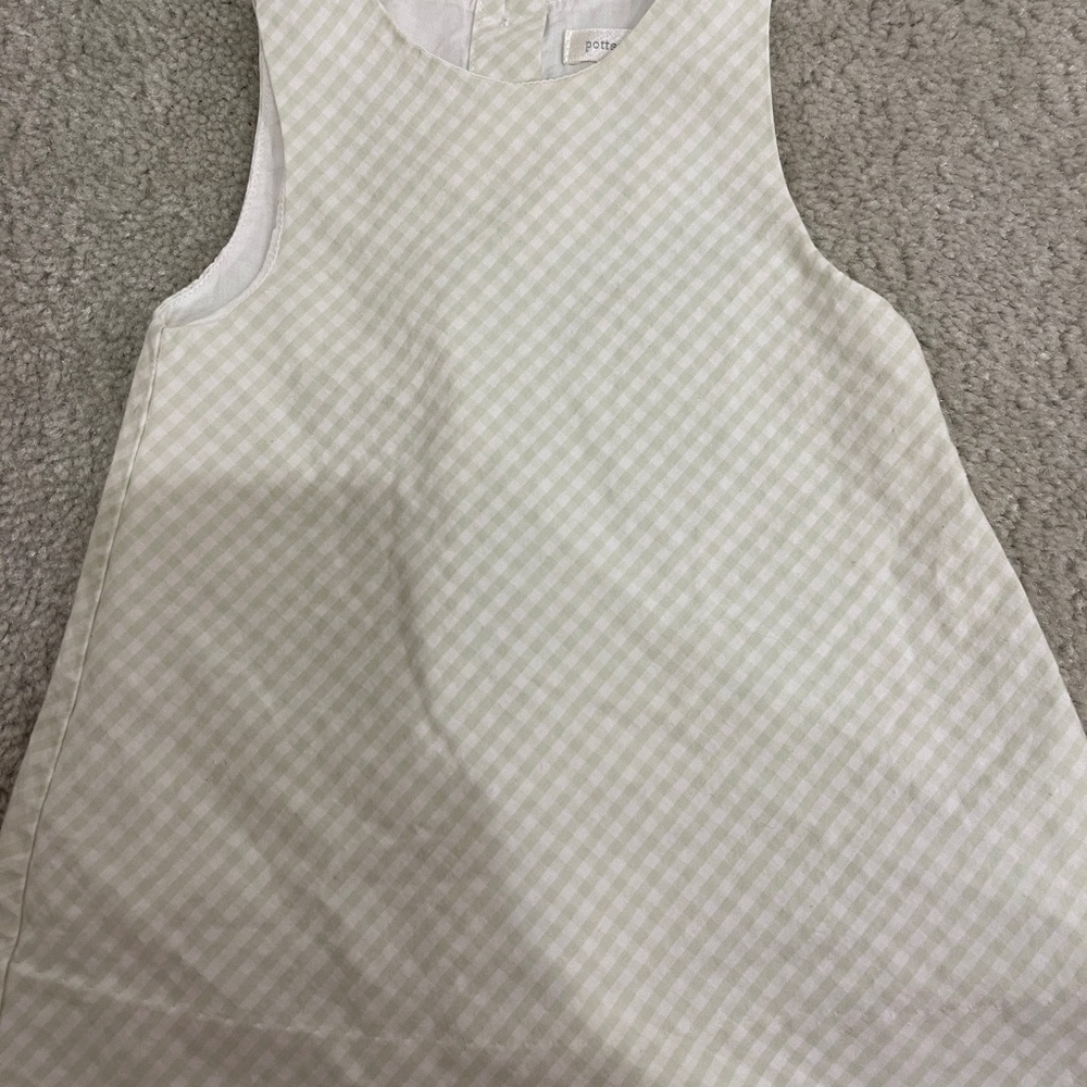 Pottery Barn Kids - Green Gingham Dress - Picture 4 of 8